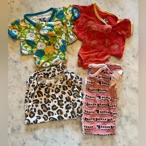 Bundle of bamboo 6-12 mo baby girl clothes spearmint love and kickee pants